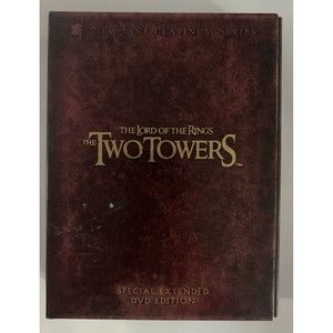 LORD OF THE RINGS Special Extended Edition DVD Two Towers 4 Disc Set Near Mint